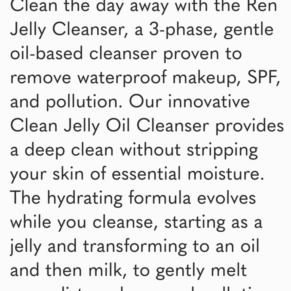 NEW!! REN Perfect Canvas Clean Jelly, 3.3oz - Picture 5 of 8